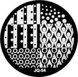 UpLac JQ-54 Briefmarken für Nägel in Schwarz Farbe