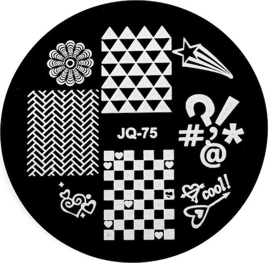 UpLac JQ-75 Briefmarken für Nägel in Schwarz Farbe