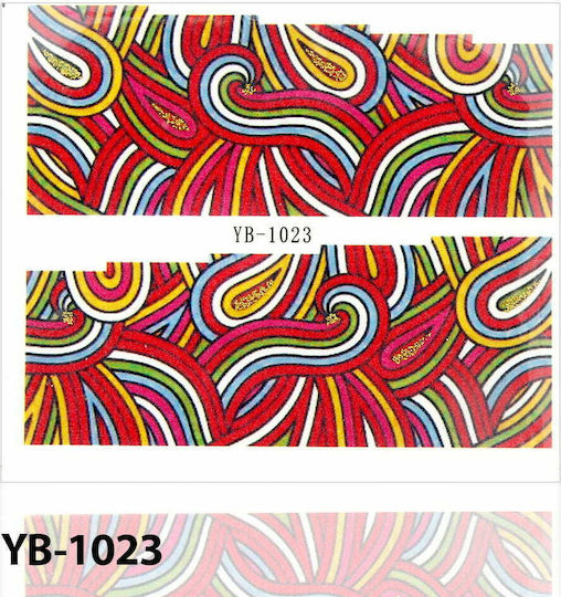 UpLac YB 1023 Autocolante de apă pentru Unghii în Diverse Culori