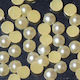 Magnetic Nail Design Round M Pearls for Nails in Yellow Color 100pcs