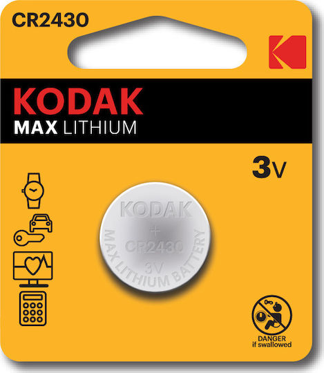 Kodak Max Lithium Batterie für Uhren CR2430 3V 1Stück