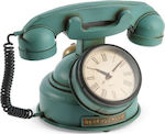 Παρίσης Vintage Διακοσμητικό Τηλέφωνο Μεταλλικό Βεραμάν 23.5x17x16cm