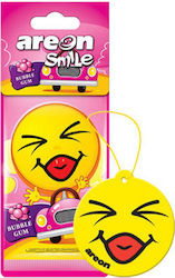 Areon Αρωματική Καρτέλα Κρεμαστή Αυτοκινήτου Smile Dry Bubble Gum Areon Αρωματική Καρτέλα Κρεμαστή Αυτοκινήτου Smile Dry Bubble Gum