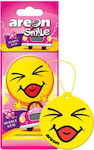 Areon Αρωματική Καρτέλα Κρεμαστή Αυτοκινήτου Smile Dry Bubble Gum