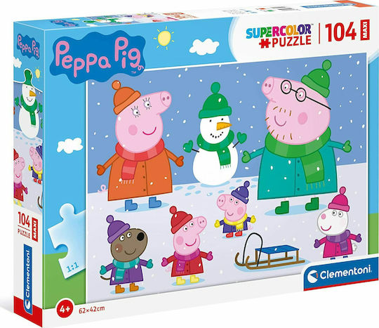 Kids Puzzle Peppa Pig Maxi for 4++ Years 104pcs Clementoni