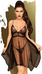 Penthouse Naughty Doll Sexy Robe Black