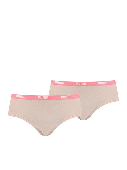 PUMA Βαμβακερά Дамско Слип 2Pack Розови