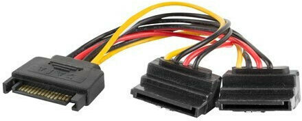 Lanberg 15-Pin Sata - 15-Pin Sata Kabel 0.15m Mehrfarbig (CA-SASA-10CU-0015)