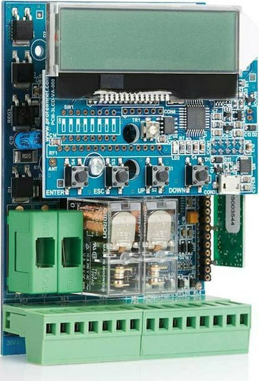 Profelmnet Garage Door Control Panel 24V 400W LCD Automation for 2 motors 24VDC up to 400W
