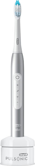 Oral-B Pulsonic Slim Luxe 4000 Електрическа Четка за Зъби с Таймер Сребрист