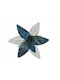 Inart Christmas Fabric Decorative Flower 22cm