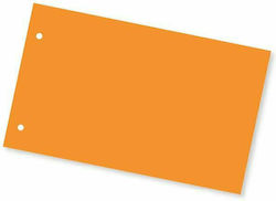 Typotrust Χάρτινα Διαχωριστικά για Έγγραφα A5 με Τρύπες 100τμχ Πορτοκαλί
