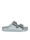 Ateneo Frauen Flip Flops in Silber Farbe