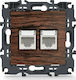 Aca Prime Front Double Network Socket RJ45 Cat6...