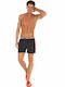 Karl Lagerfeld KL21MBS04 Herren Badebekleidung Shorts Schwarz Gestreift KL21MBS04_NERO_BLACK