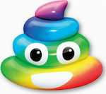 BigBuy Rainbow Poo Inflatable Mattress 121cm