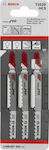 Bosch T102D Λάμες HCS για Ξύλο 3τμχ