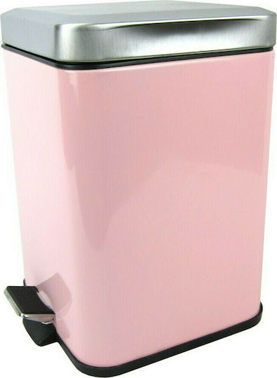 Casetti BAN201 Metallic Bathroom Basket 5lt Pink