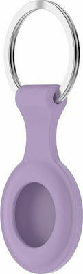 Tech-Protect Icon Silicone Keychain Case for AirTag Purple