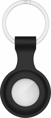 Tech-Protect Icon Θήκη Μπρελόκ Σιλικόνης για AirTag σε Μαύρο χρώμα