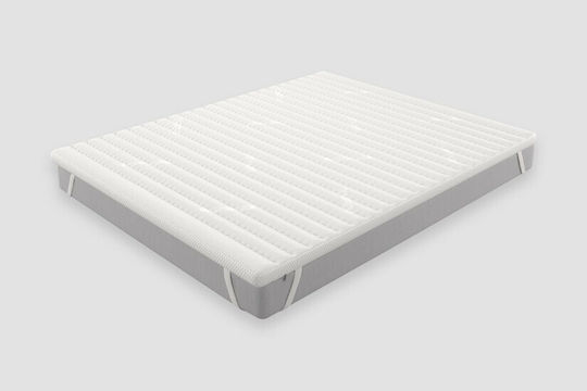 Greco Strom Ανώστρωμα Memory Ημίδιπλο Memory Foam με Αποσπώμενο Κάλυμμα & Λάστιχα Εφαρμογής 130x200x7εκ.