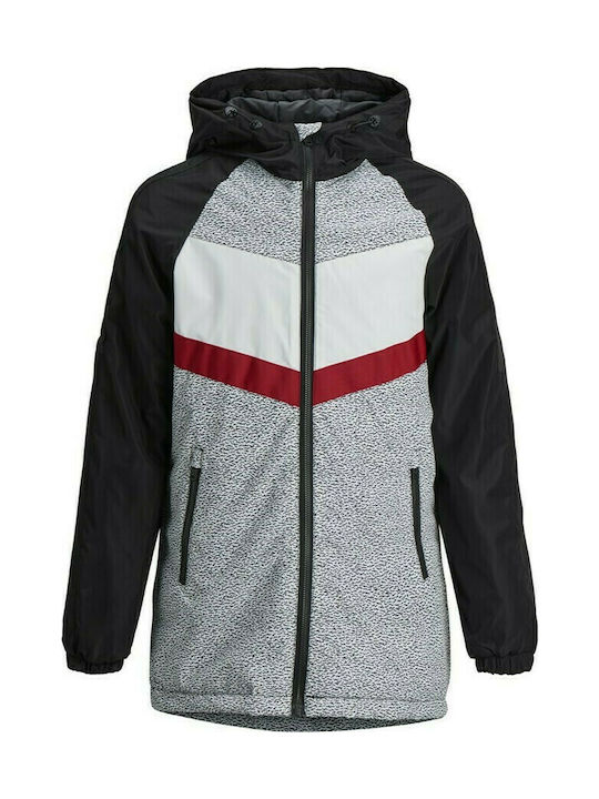 Jack & Jones Kinderparka Lang mit Kapuze Schwarz