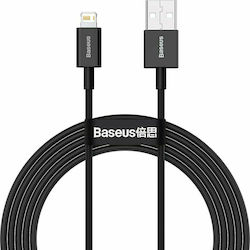 Baseus Superior Series USB-A la Cablu Lightning Negru 1m (CALYS-A01)