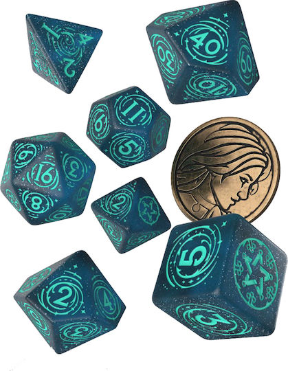 Q Workshop The Witcher The Witcher Dice Set Dice Yennefer - Sorceress Supreme 8pcs SWYE3W