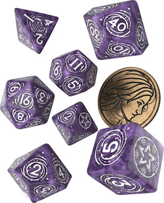 Q Workshop The Witcher Dice Set Yennefer - Lilac and Gooseberries