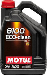 Motul 8100 Eco-Clean Car Lubricant 0W-30 C2 5lt