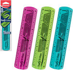 Maped Ruler Plastic 15cm Φούξια Twist 'n Flex