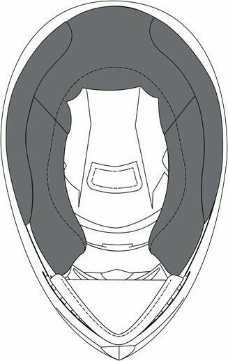 AGV Εσωτερική Επένδυση Μάγουλα K3 SV Large GL01600