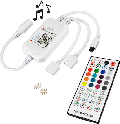 GloboStar Wireless RGB Controller Bluetooth With Remote Control 73431