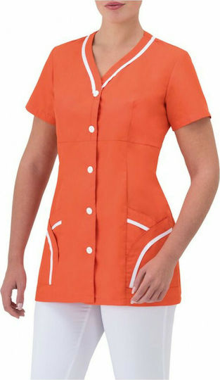 Giblor's Mantel Koch Damen Orange mit Kurzärmelig Emily