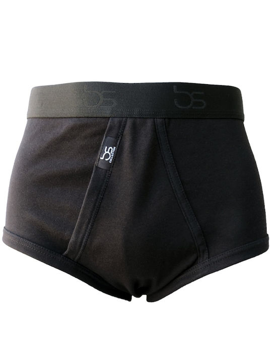 bs 2 Briefs Black 100% Cotton