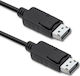 Qoltec Кабел DisplayPort мъжки - DisplayPort мъжки 1м Черен (50371)