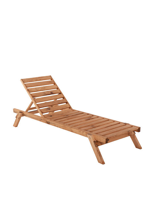 Șezlong Din Lemn JULES Bej 194x65x30cm