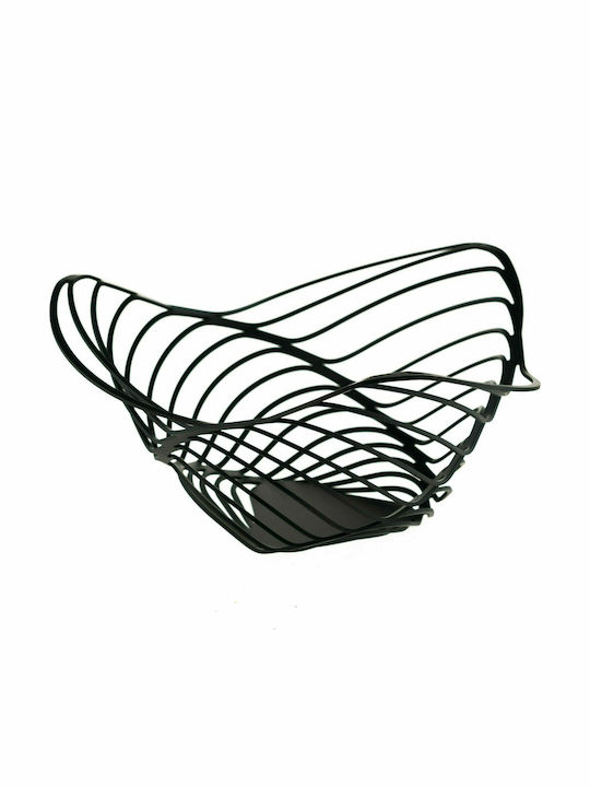 Alessi Trinity Fruit Bowl Metallic Black 26x26x12cm