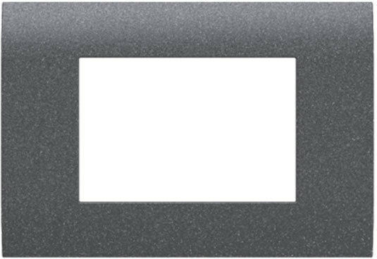Aca Modys Horizontal Switch Frame Gray 3 Στοιχείων 10101431613