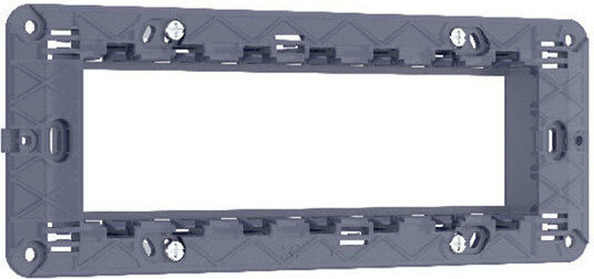 Aca Modys Switch Support Base Plastic 7 Elements with Screws in Black Color 10101425130