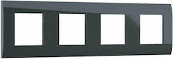 Aca Modys Schalterrahmen 4-fach Horizontale Mon...