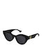 Gucci Women's Sunglasses with Black Plastic Frame and Black Lens GG0957S 002