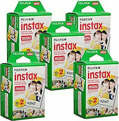 Fujifilm Color Instax Mini Instant (5x20 Exposures) White Fujifilm Color Instax Mini Instant (5x20 Exposures) White