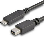 StarTech USB 2.0 Cable USB-C male - mini DisplayPort male Μαύρο 1.8m (CDP2MDPMM6B)
