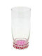 Cerve Alexandria Set of Glasses Water made of Glass Fuchsia 420ml 3pcs