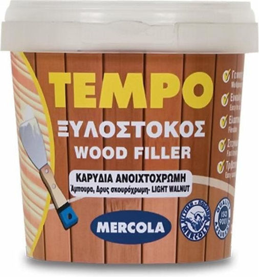 Mercola Tempo Wood Filler Wood Putty Acrylic Acrylic Water-based Wood Filler Black Black 200gr