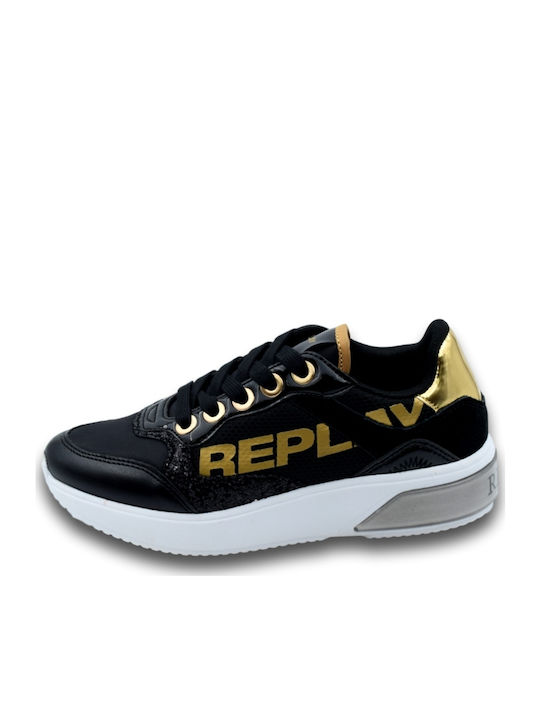 Replay Încălțăminte Sport pentru Copii talpa joasa Sneaker Beverly Negre