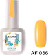 Aloha Fashion Хибриден Лак за Нокти Mustard Yellow AF 036 15мл 1бр