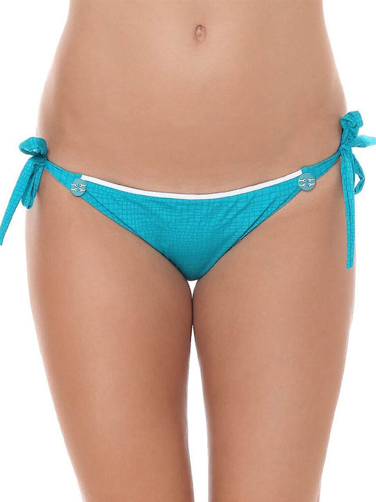 Luna Jacky 91086 Bikini Slip με Κορδονάκια Τιρκ...