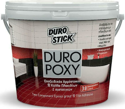 Durostick Duropoxy Αρμόστοκος Εποξειδικός / 2 Συστατικών και Κόλλα Πλακιδίων Σοκολατί 5kg